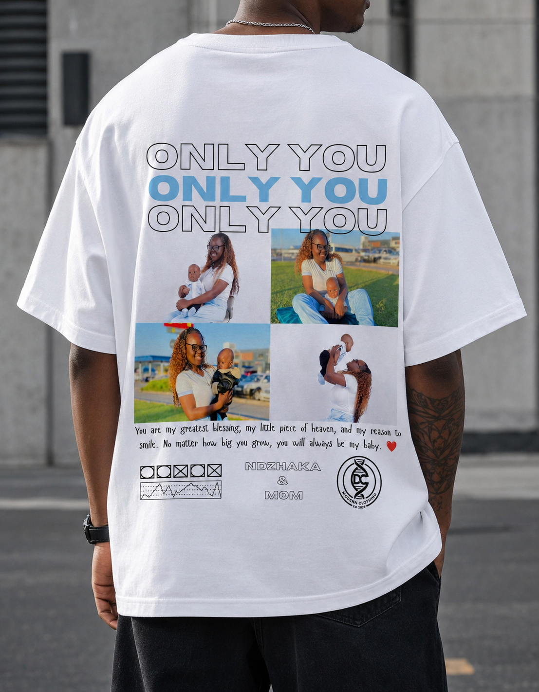 Dream Chaser Oversized Custom Tee personalised family design